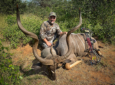 Bow hunting Kudu in South Africa at Bushmen Safaris